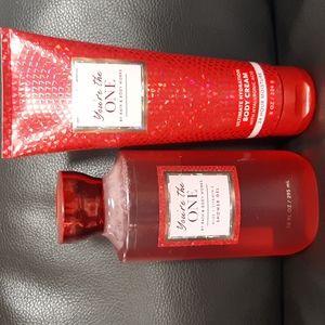 NEW Bath & Body Works You're The One Set of Shower Gel and Body Cream